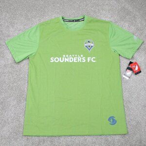 Seattle Sounders FC Jersey Shirt NWT Men XL Adidas Green MLS Soccer S/S Pullover